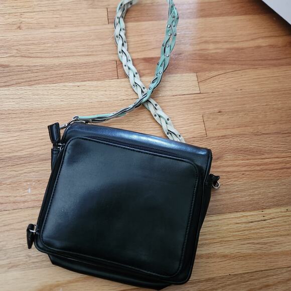 Custom Vintage Nine West Handbag Upcycled With Native American Aqua Stone - Picture 4 of 7